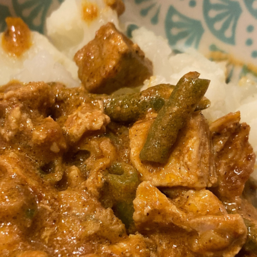 chicken curry with green beans