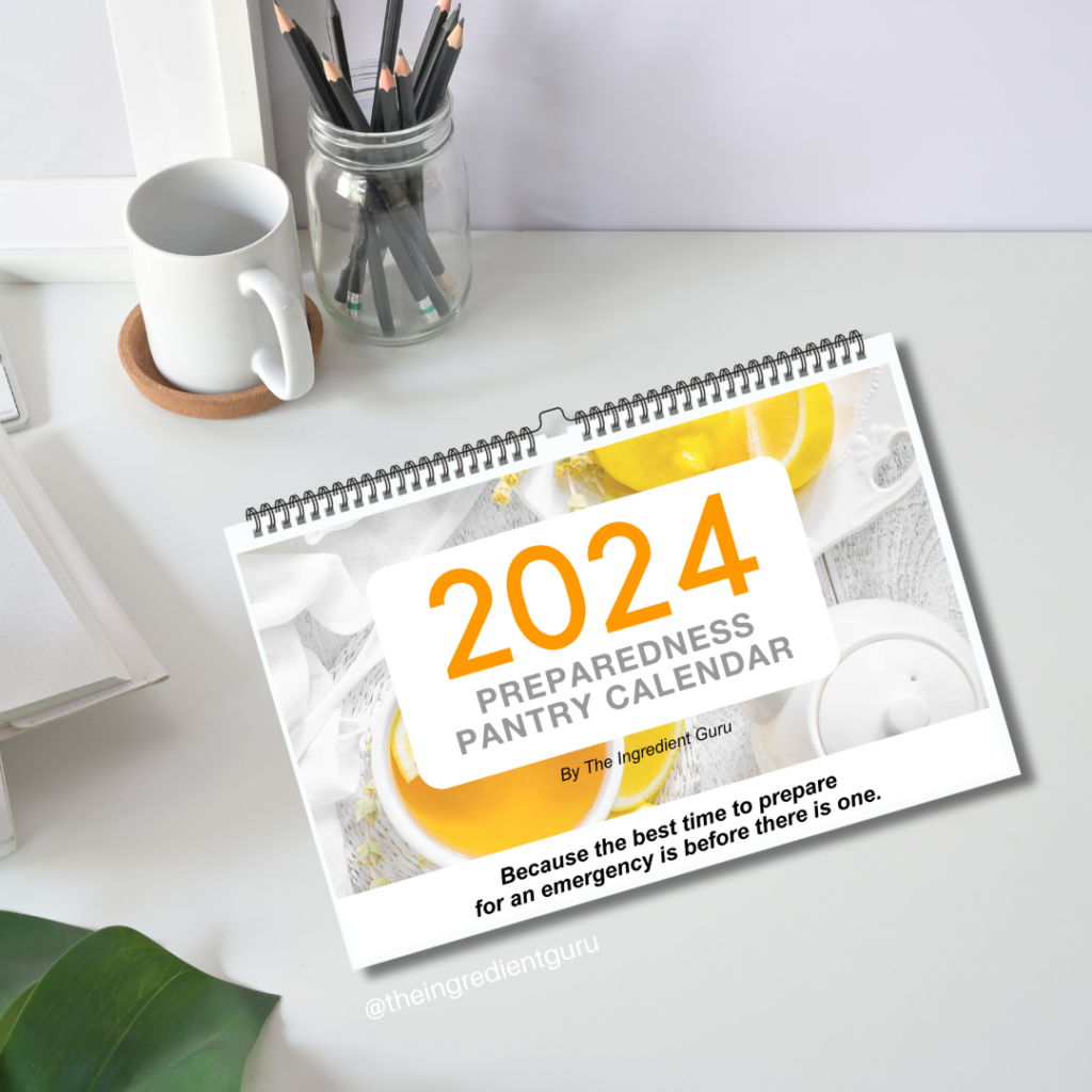 2024 Preparedness Pantry Calendar